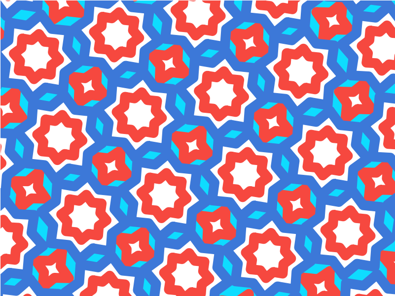 Clipart - Star Pattern - Pattern (800x800), Png Download