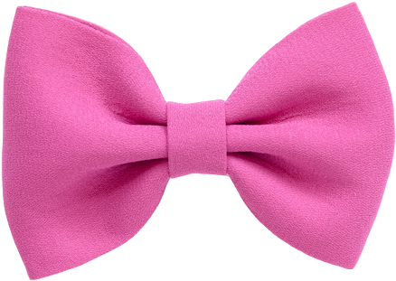 Pretty Wild Hair Bow Clip Single Pink - Satin (750x750), Png Download