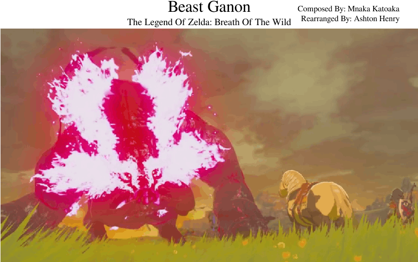 Beast Ganon - Painting (850x1100), Png Download