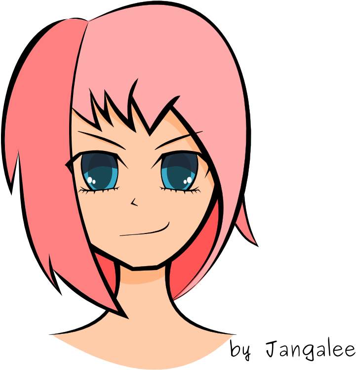 Download Pink Hair - Cartoon | Transparent PNG Download | SeekPNG