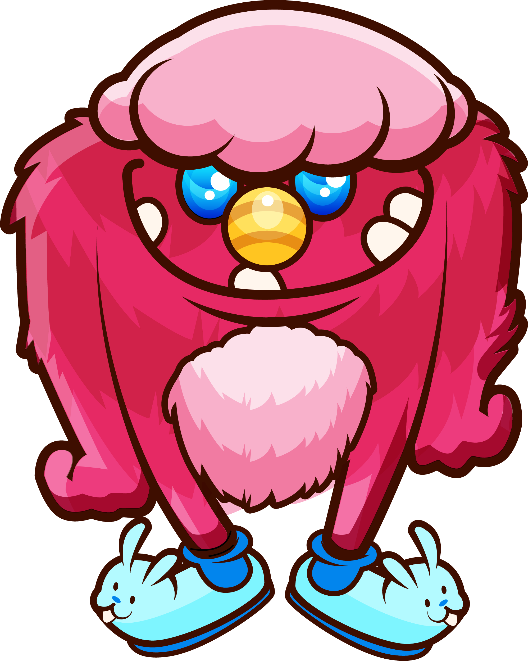 Pink Hair Clipart Red - Pink (1996x2498), Png Download