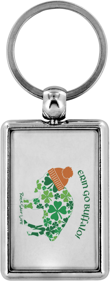 Lucky In Buffalove Rock Salt Life Metal Key Chains - Keychain Teelaunch (1024x1024), Png Download