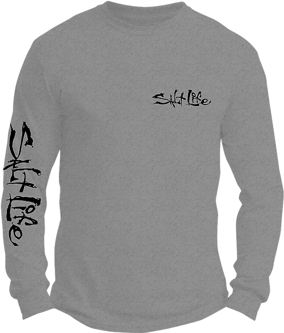 Rogue Long Sleeve Tee Shirt - Salt Life Long Sleeve T Shirt White (680x680), Png Download