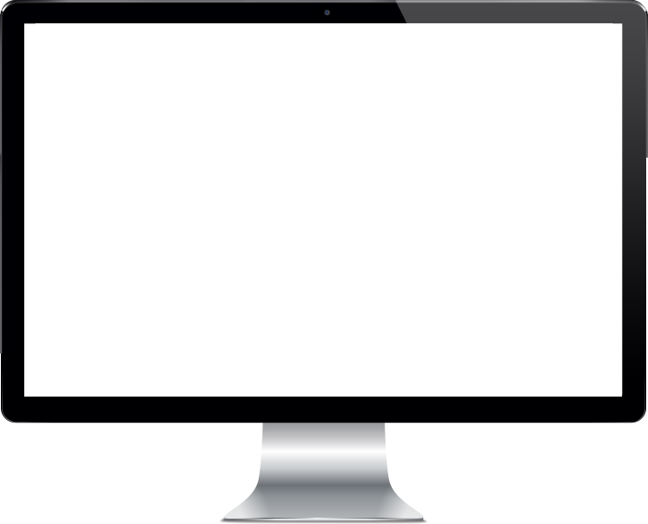 Show Clipart Apple Computer - Blank Computer Screen Cartoon (721x584