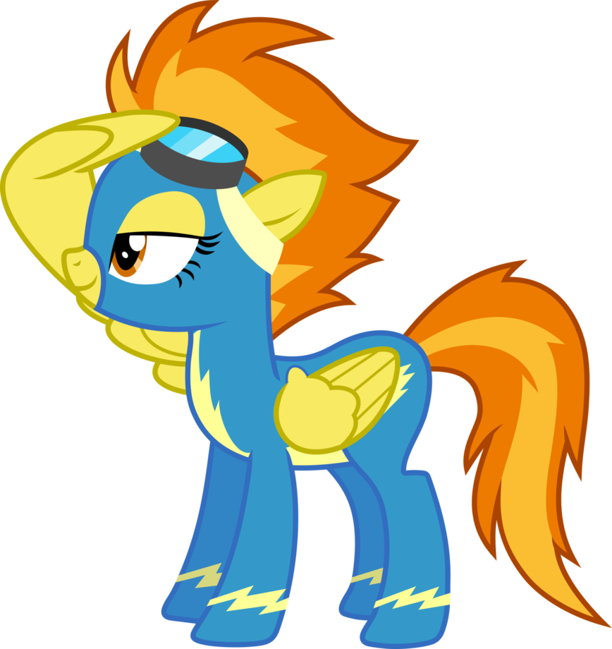 Spitfire Salute By Frownfactory - Mlp Spitfire Shocked (868x920), Png Download