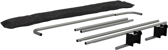 Short Table Backdrop Banner Stand - Roof Rack (686x600), Png Download