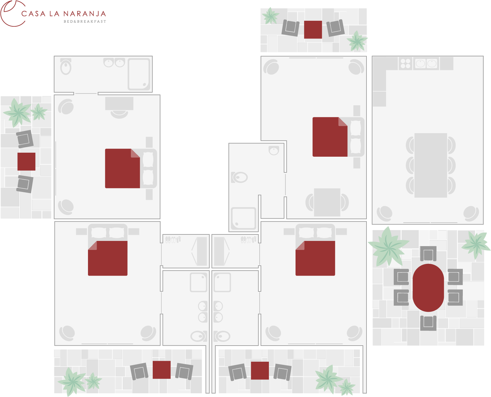 Casa La Naranja Should Be A “home Away From Home” For - Plan (1701x1419), Png Download