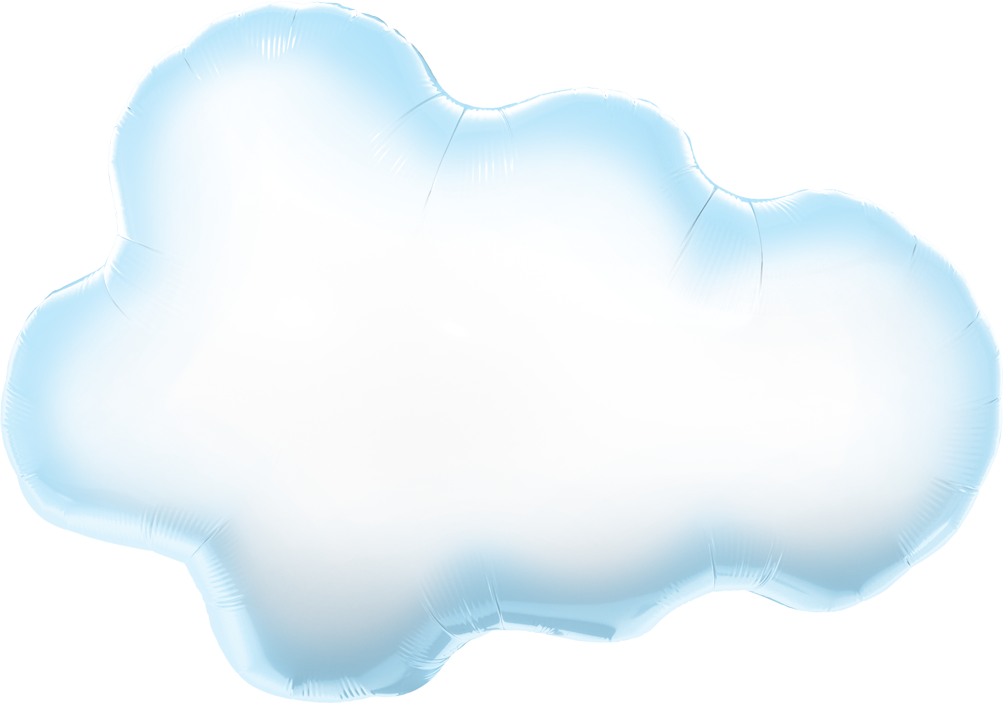 Cloud Foil Balloon (2000x1405), Png Download
