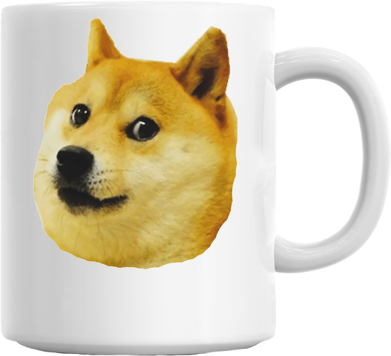 Shibe Doge Face Mug - Doge And Ugandan Knuckles (629x579), Png Download