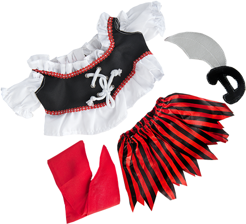 Pirate Girl With Sword - Teddy Bear (520x600), Png Download