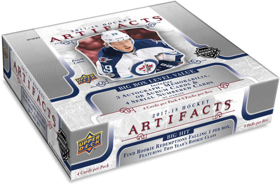 2017-18 Upper Deck Artifacts Nhl Hockey Hobby Box - 2017 18 Upper Deck Artifacts (989x700), Png Download