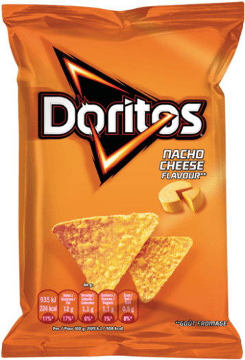 Doritos Nacho Cheese Mini Tortilla Crisps Order Online - Doritos Nacho Cheese (700x700), Png Download