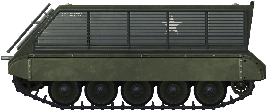 Tank Historybar-armor Experiments On M113 Apcs In The - M113 Bar Armor (870x360), Png Download