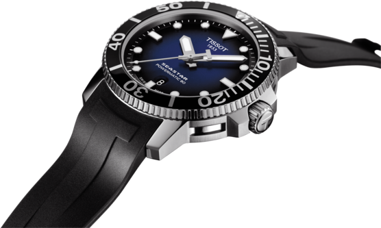 Tissot Seastar 1000 Powermatic - Tissot Seastar Automatic 2018 (555x840), Png Download