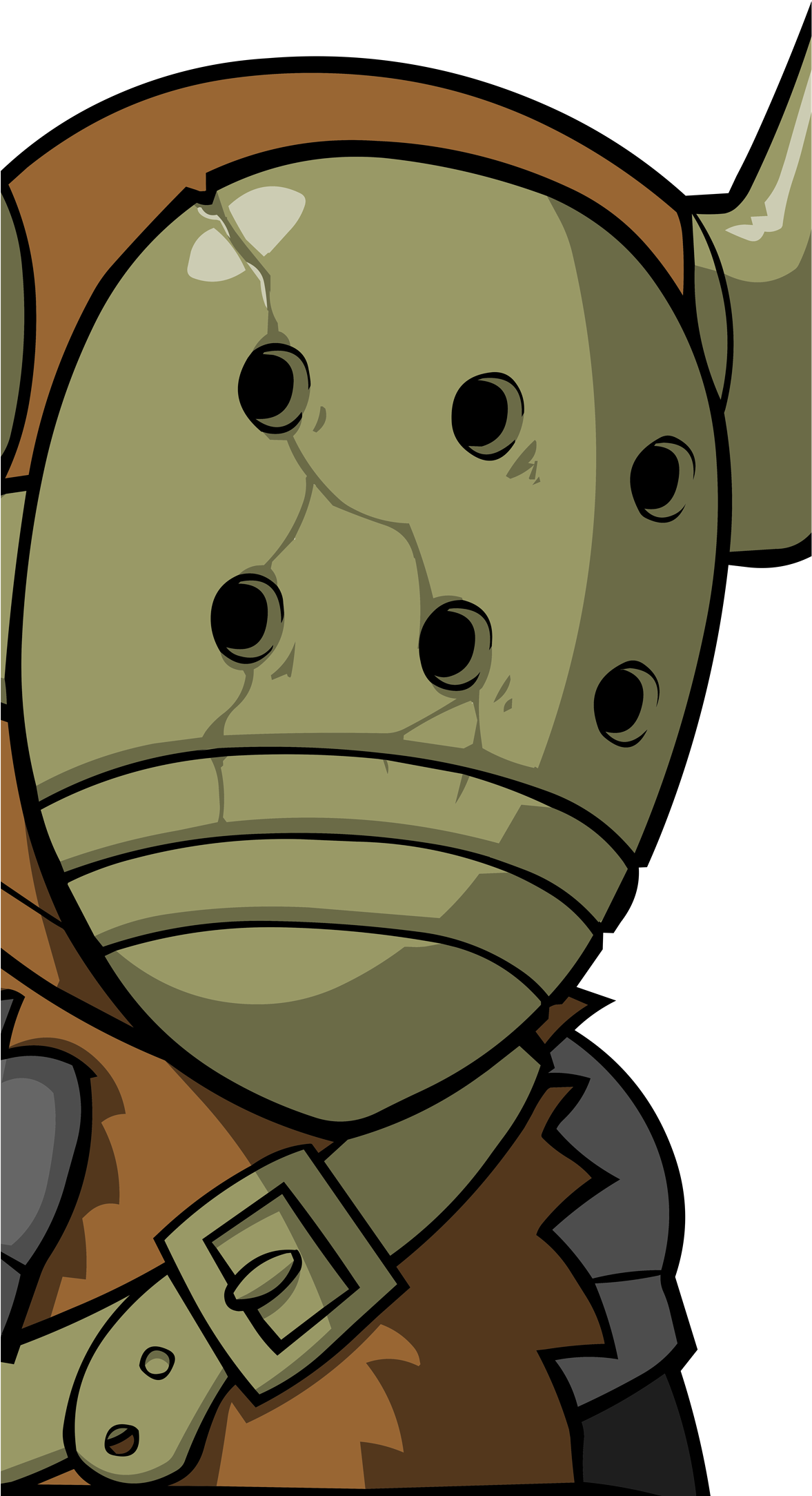 Barbarian - Castle Crashers Barbarian (1228x2745), Png Download