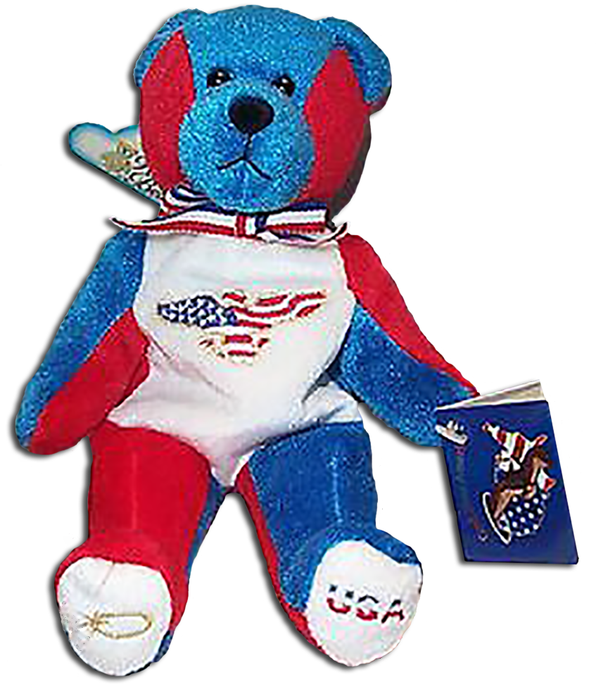 Allegiance Ii The God Bless America Teddy Bear - Teddy Bear (870x1000), Png Download