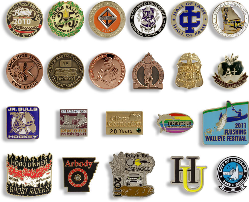 Struck Soft Enamel Pins (1000x812), Png Download