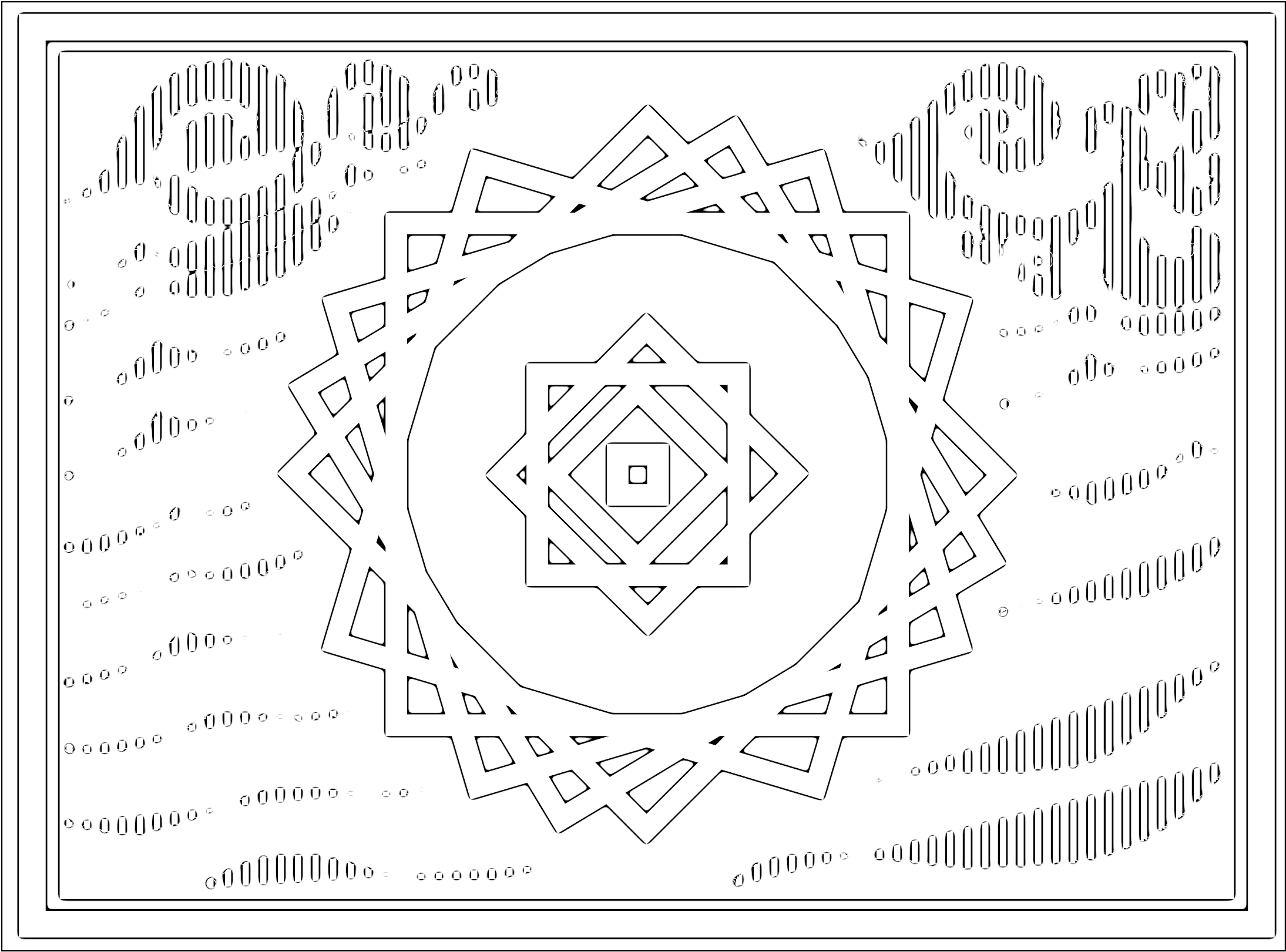 Sea Star - Coloring Book (2558x1882), Png Download