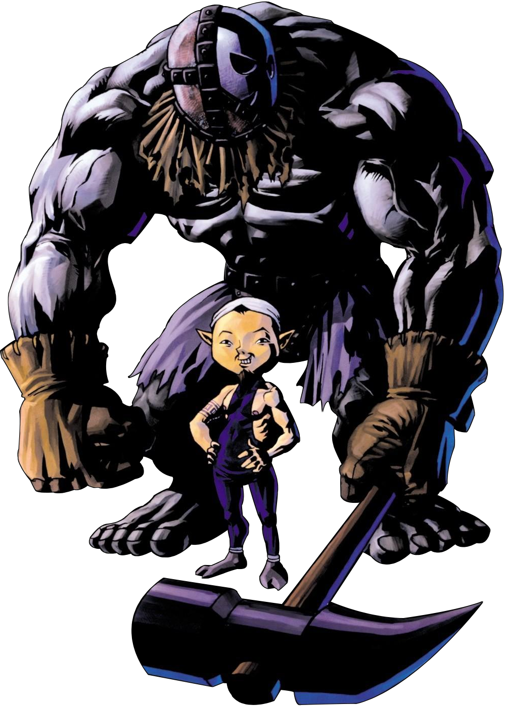 Gabora-art - Zelda Majora's Mask Blacksmith (999x1397), Png Download