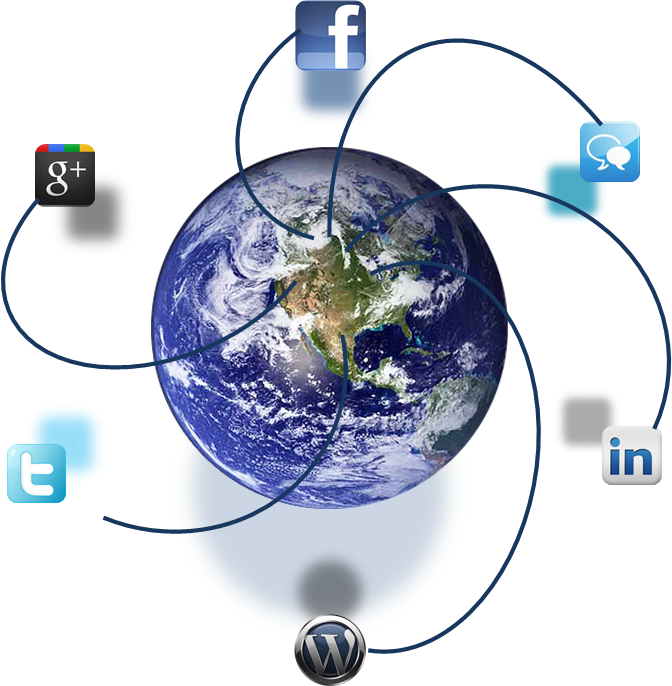 Social Media Globe Png Transparent - Earth (672x686), Png Download