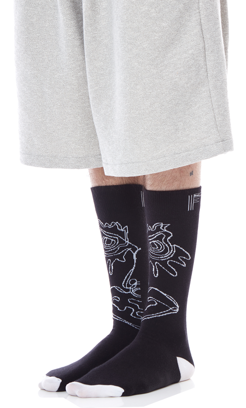 Mirror Monster Socks - Sock (800x1324), Png Download