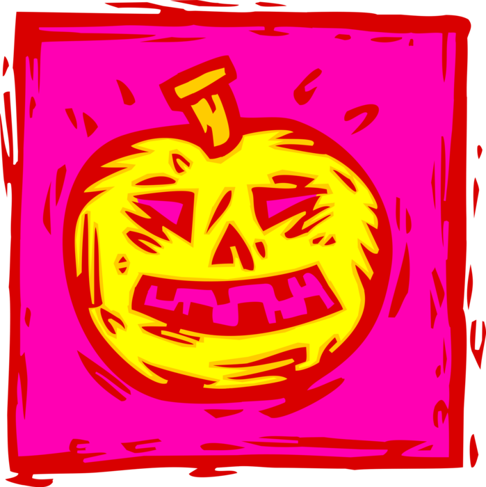 Vector Illustration Of Halloween Trick Or Treat Jack (699x700), Png Download