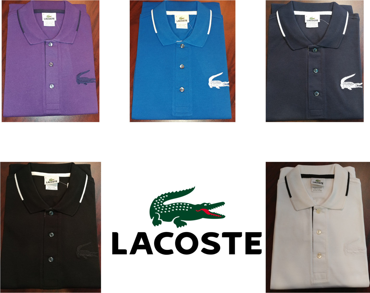Lacoste Mens Semi Fancy Pique Polo Large Croc Regular - Polo Shirt (1600x1250), Png Download