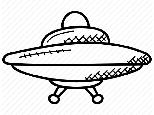 Psychedelic Clipart Flying Saucer - Illustration (640x480), Png Download