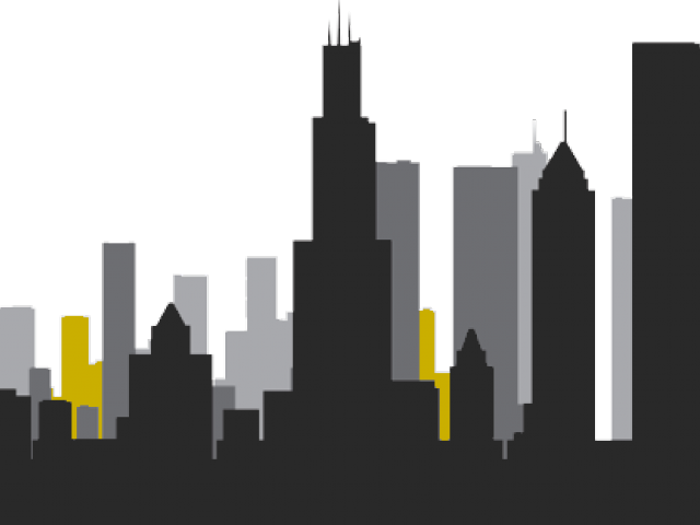 Chicago Clipart Chicago Skyline - Transparent Chicago Skyline (640x480), Png Download