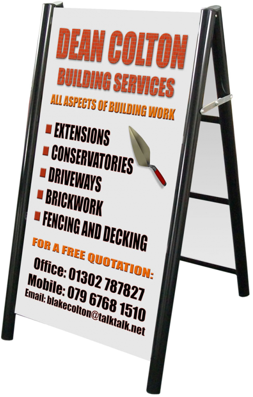 Narrow Arden Sign Frame Pavement Sign A Board - Sign (800x800), Png Download