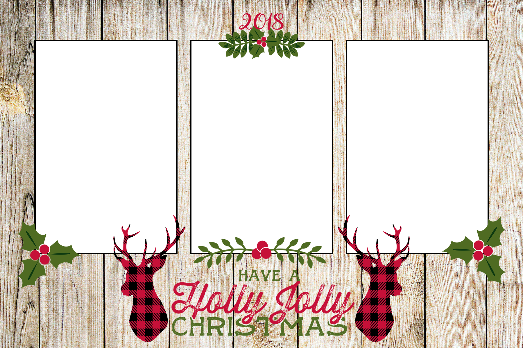 Deer Christmas 3v - Antler (1800x1200), Png Download