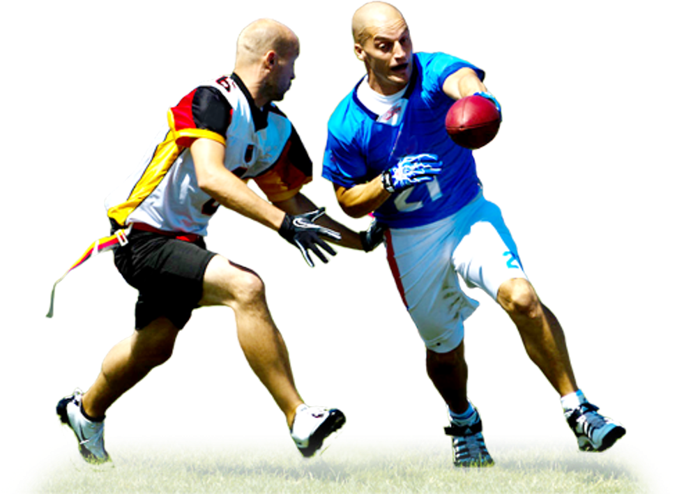 1024 X 708 6 - Flag Football Player Png (1024x708), Png Download