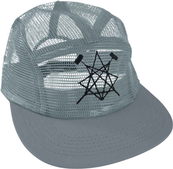 Mesh Grey Pavement 5 Panel Hat - Baseball Cap (600x600), Png Download