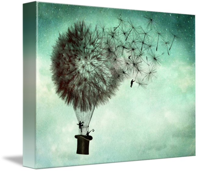 "the Business Men's Goodbye" By Catrin Welz-stein - Dandelion Hot Air Balloon (650x560), Png Download
