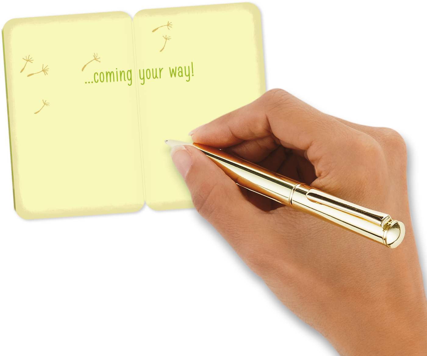 25" Mini Dandelion Wishes Good Luck - Greeting Card (1470x1470), Png Download