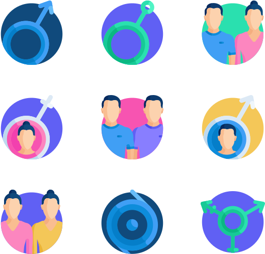 Gender Identity (600x564), Png Download