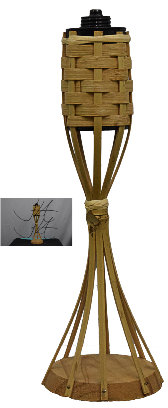 Tiki Torch Png - Wood (578x1382), Png Download