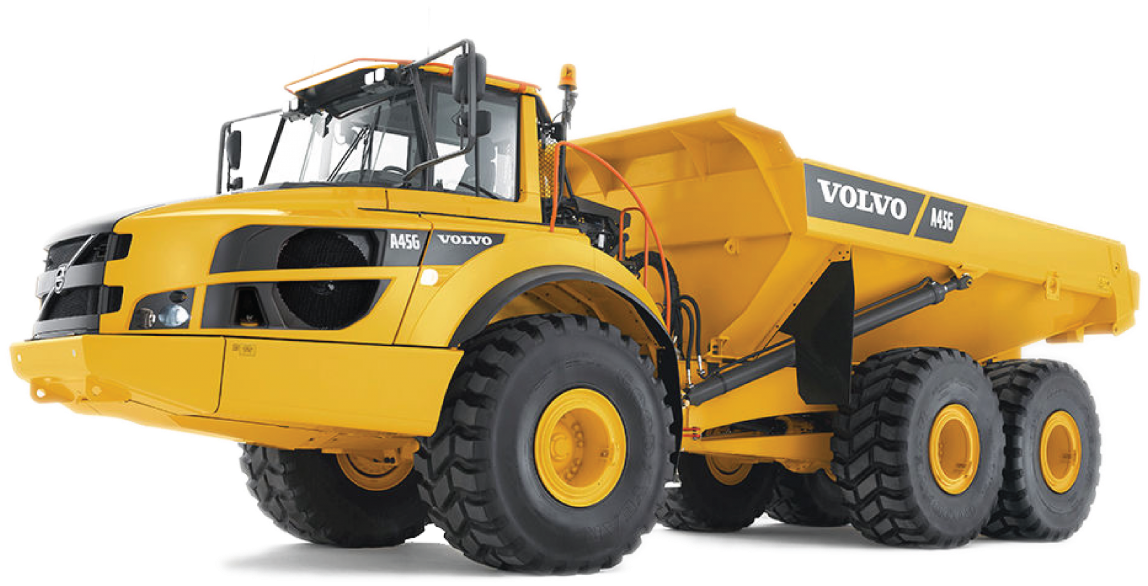 Easy Service Access And Outstanding Volvo Dealer Network - Volvo Dump Truck A45g (2000x1333), Png Download