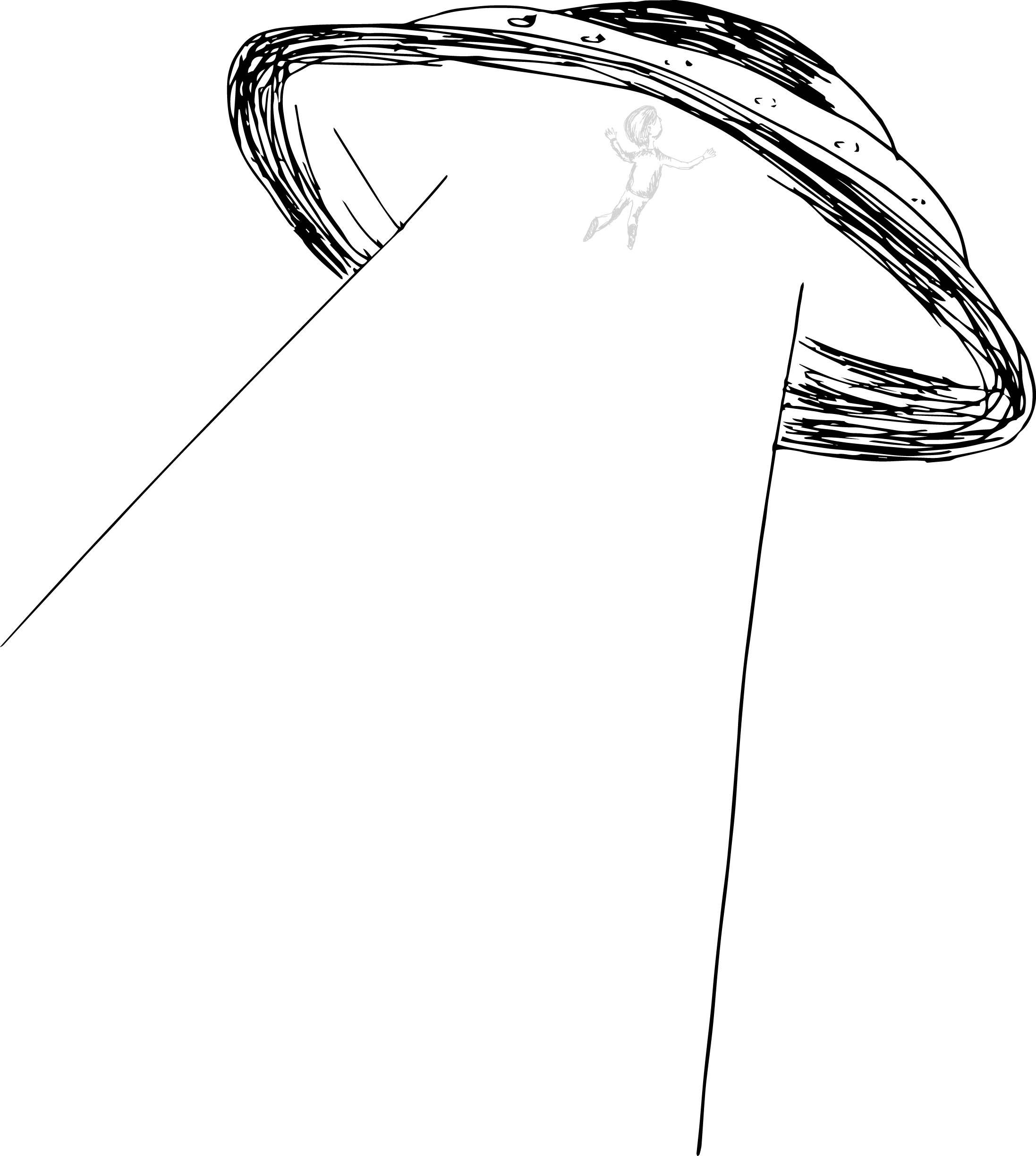 Abduction4 - Sketch (2194x2446), Png Download