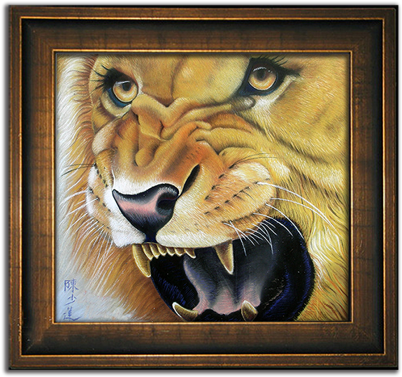 Lion - Picture Frame (600x600), Png Download