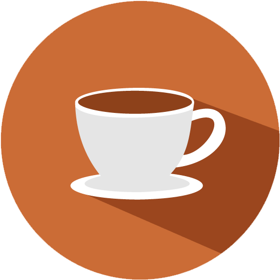 Open Mic Coffee House Style Fridays, November 9 & December - Coffee Cup Flat Icon (600x600), Png Download
