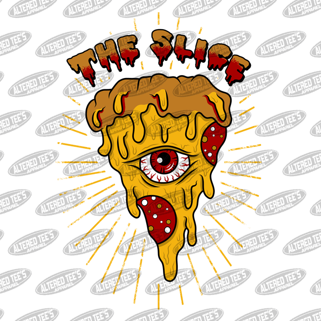 Pizza Slice - Michael Jahpix - T-shirt (650x650), Png Download