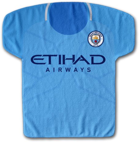 Manchester City Fc Jersey-shaped Towel - Active Shirt (640x506), Png Download