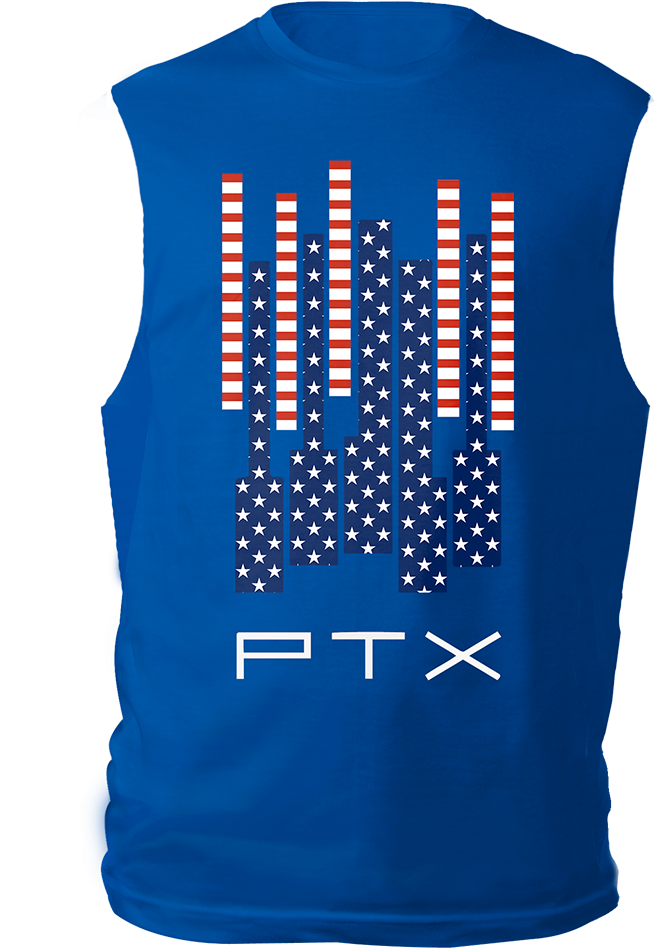 Stars N' Stripes Royal Muscle Tank - Active Tank (1000x1000), Png Download