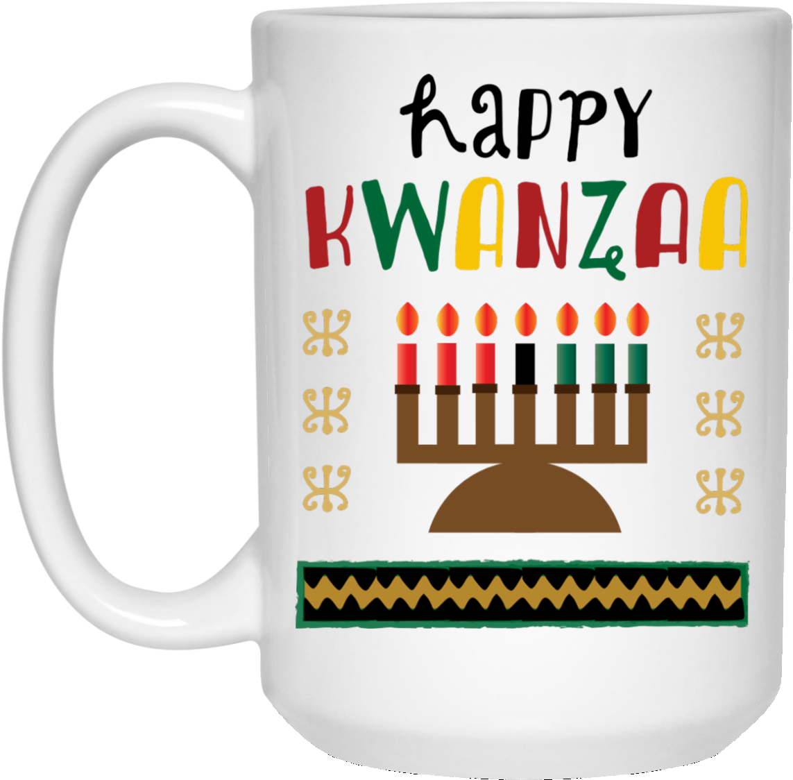 Kwanza Coffee Mug With Colorful, African-inspired Design - Mug (1155x1155), Png Download