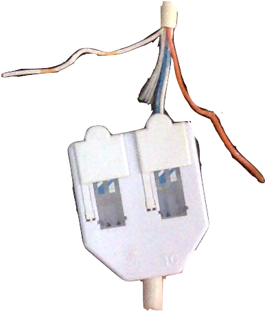 Convert Rj11 To Ethernet Cable - Wire (520x603), Png Download