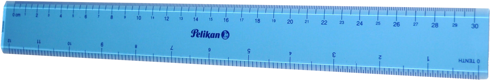 Download Ruler 8830 30 Cm Blue - Marking Tools | Transparent PNG ...