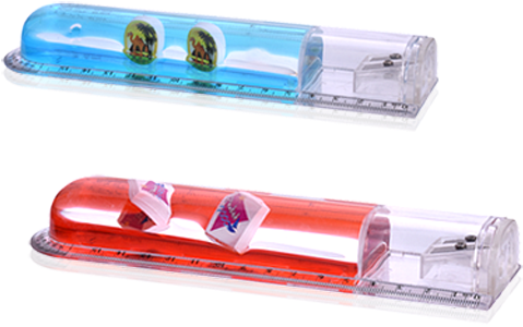 Beautiful Liquid Clear Acrylic Multifunctional Ruler - Lip Gloss (800x800), Png Download