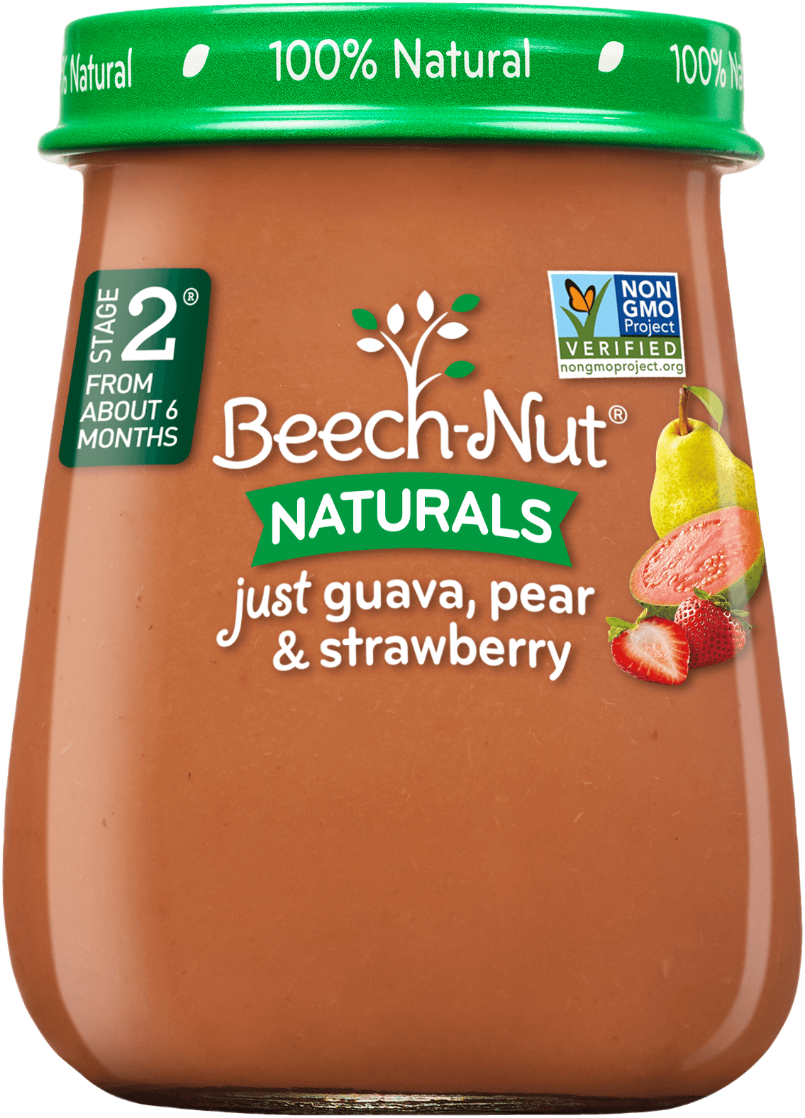 Naturals Just Guava, Pear & Strawberry Jar - Natural Foods (1135x1576), Png Download