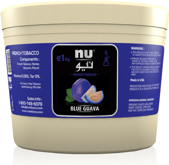 Nu Blue Guava 1kg - Hookah (729x729), Png Download